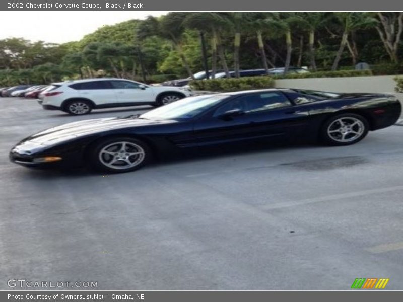 Black / Black 2002 Chevrolet Corvette Coupe