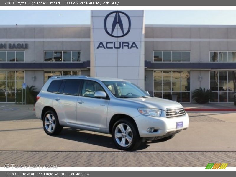 Classic Silver Metallic / Ash Gray 2008 Toyota Highlander Limited