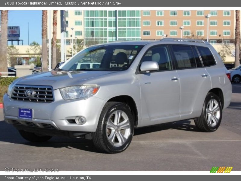 Classic Silver Metallic / Ash Gray 2008 Toyota Highlander Limited