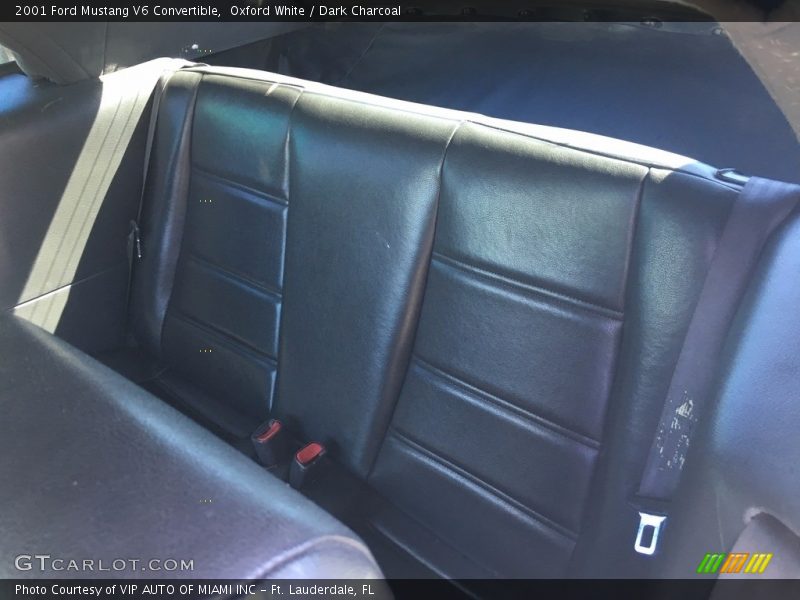 Oxford White / Dark Charcoal 2001 Ford Mustang V6 Convertible