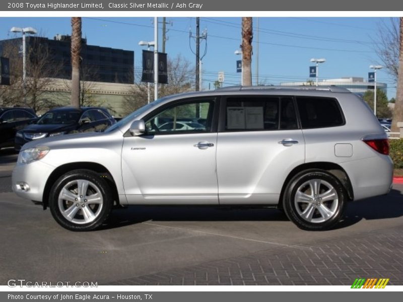 Classic Silver Metallic / Ash Gray 2008 Toyota Highlander Limited