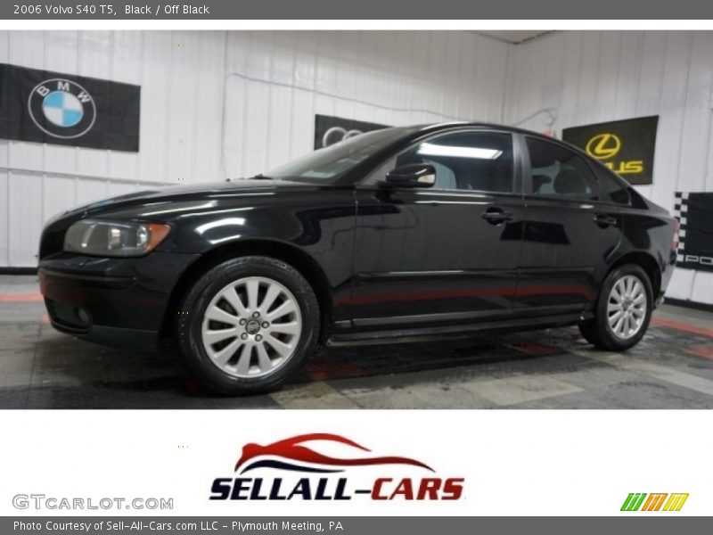 Black / Off Black 2006 Volvo S40 T5