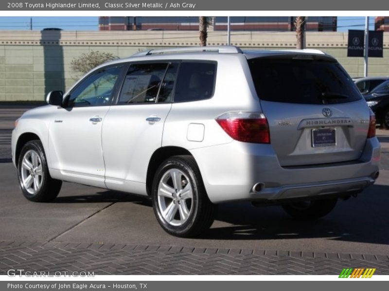 Classic Silver Metallic / Ash Gray 2008 Toyota Highlander Limited