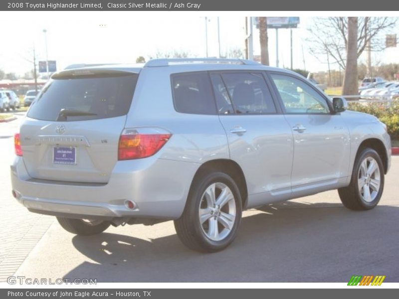 Classic Silver Metallic / Ash Gray 2008 Toyota Highlander Limited