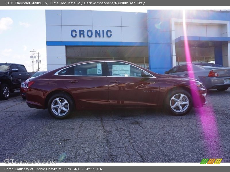Butte Red Metallic / Dark Atmosphere/Medium Ash Gray 2016 Chevrolet Malibu LS