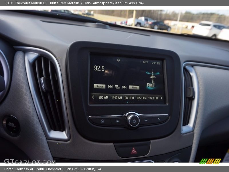 Butte Red Metallic / Dark Atmosphere/Medium Ash Gray 2016 Chevrolet Malibu LS
