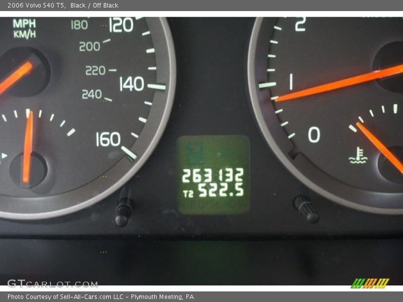 Black / Off Black 2006 Volvo S40 T5