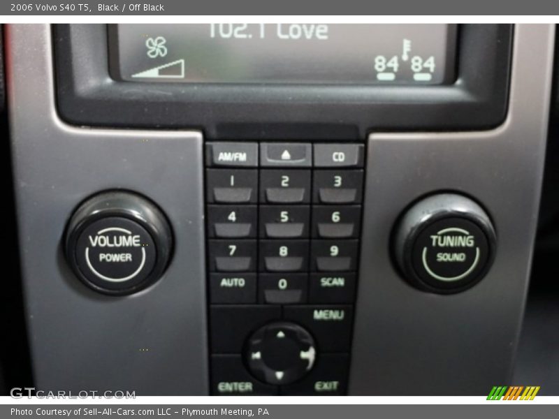Black / Off Black 2006 Volvo S40 T5