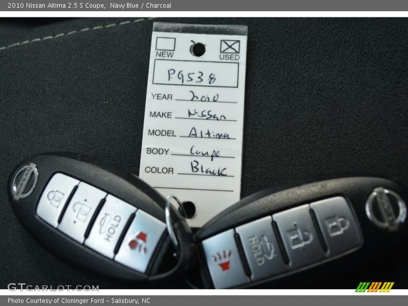 Navy Blue / Charcoal 2010 Nissan Altima 2.5 S Coupe
