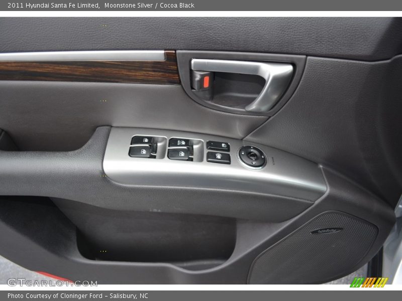 Moonstone Silver / Cocoa Black 2011 Hyundai Santa Fe Limited
