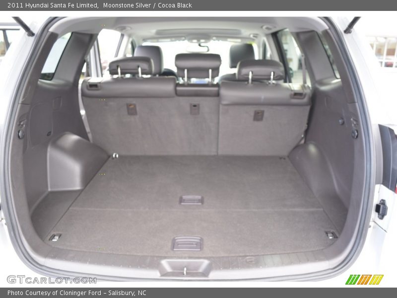 Moonstone Silver / Cocoa Black 2011 Hyundai Santa Fe Limited