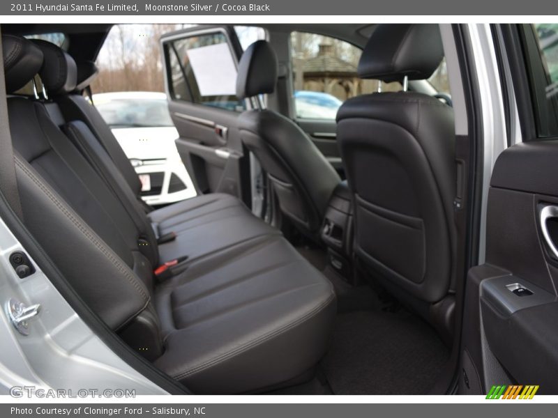 Moonstone Silver / Cocoa Black 2011 Hyundai Santa Fe Limited
