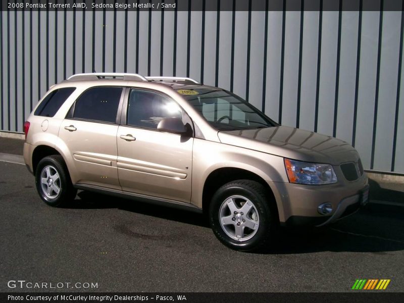 Sedona Beige Metallic / Sand 2008 Pontiac Torrent AWD