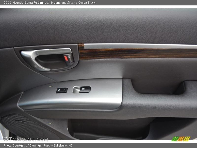 Moonstone Silver / Cocoa Black 2011 Hyundai Santa Fe Limited