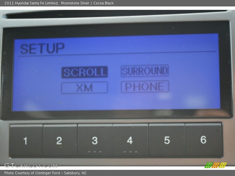 Moonstone Silver / Cocoa Black 2011 Hyundai Santa Fe Limited