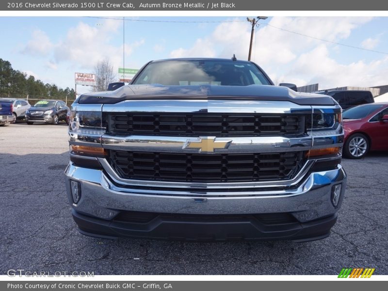 Autumn Bronze Metallic / Jet Black 2016 Chevrolet Silverado 1500 LT Crew Cab