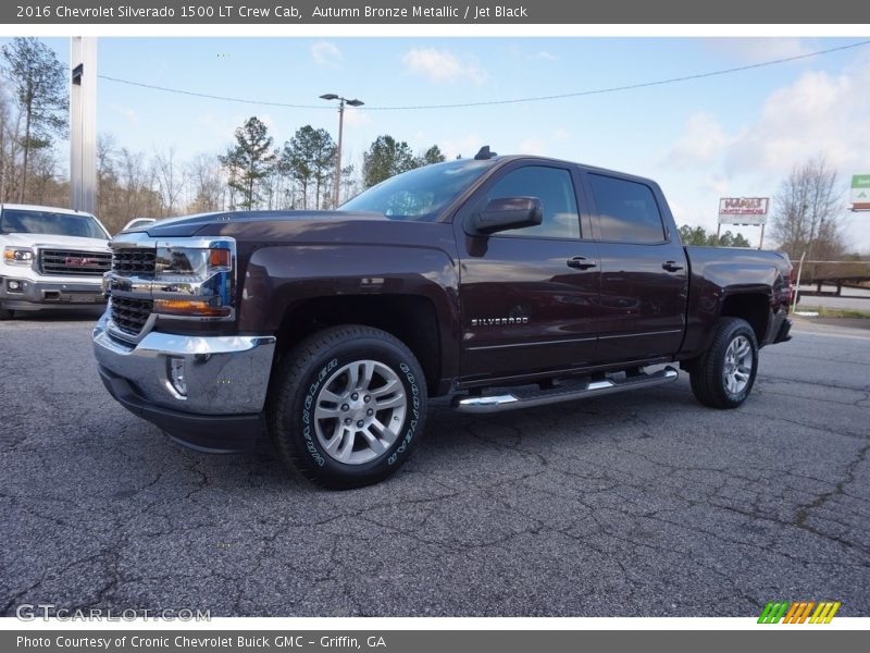 Autumn Bronze Metallic / Jet Black 2016 Chevrolet Silverado 1500 LT Crew Cab