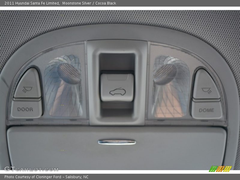 Moonstone Silver / Cocoa Black 2011 Hyundai Santa Fe Limited