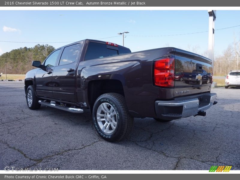 Autumn Bronze Metallic / Jet Black 2016 Chevrolet Silverado 1500 LT Crew Cab