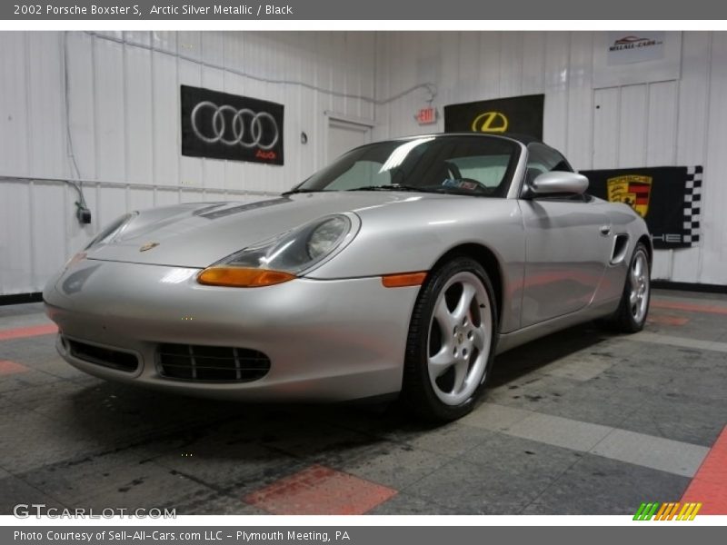 Arctic Silver Metallic / Black 2002 Porsche Boxster S