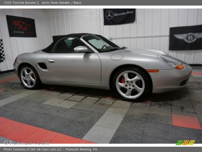 Arctic Silver Metallic / Black 2002 Porsche Boxster S