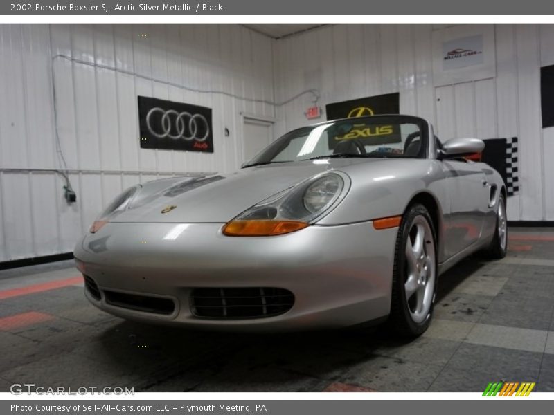 Arctic Silver Metallic / Black 2002 Porsche Boxster S