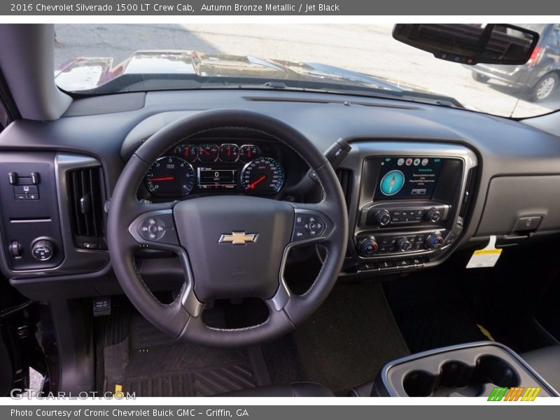 Autumn Bronze Metallic / Jet Black 2016 Chevrolet Silverado 1500 LT Crew Cab