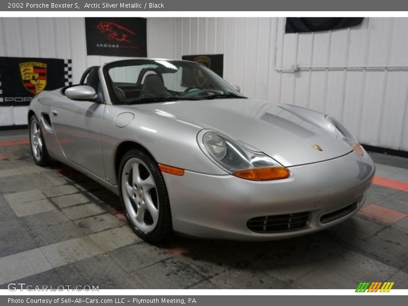 Arctic Silver Metallic / Black 2002 Porsche Boxster S
