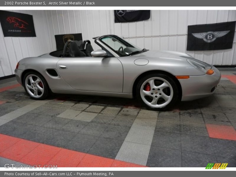 Arctic Silver Metallic / Black 2002 Porsche Boxster S