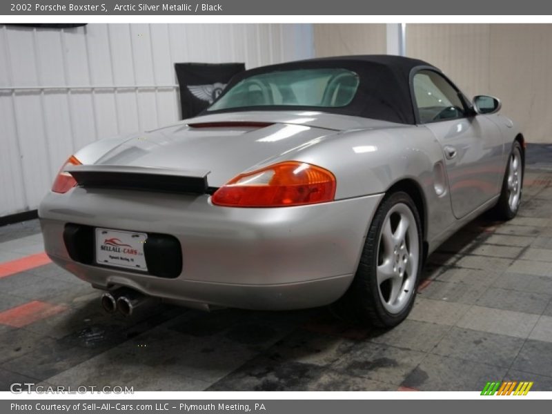 Arctic Silver Metallic / Black 2002 Porsche Boxster S