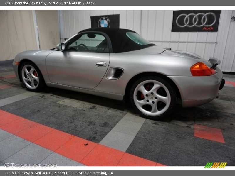 Arctic Silver Metallic / Black 2002 Porsche Boxster S