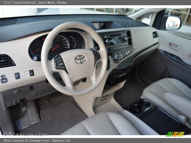 Super White / Bisque 2013 Toyota Sienna LE