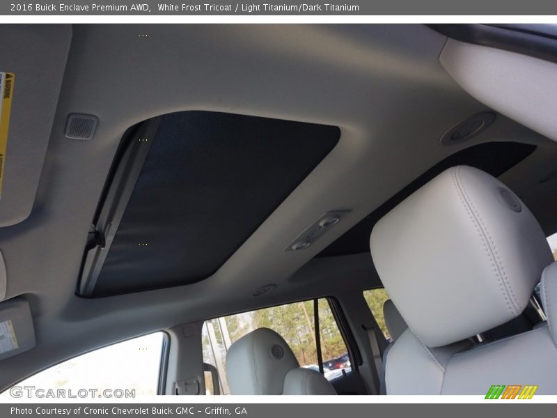 White Frost Tricoat / Light Titanium/Dark Titanium 2016 Buick Enclave Premium AWD