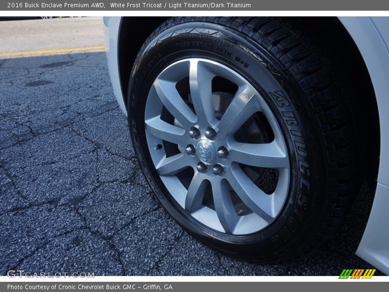 White Frost Tricoat / Light Titanium/Dark Titanium 2016 Buick Enclave Premium AWD