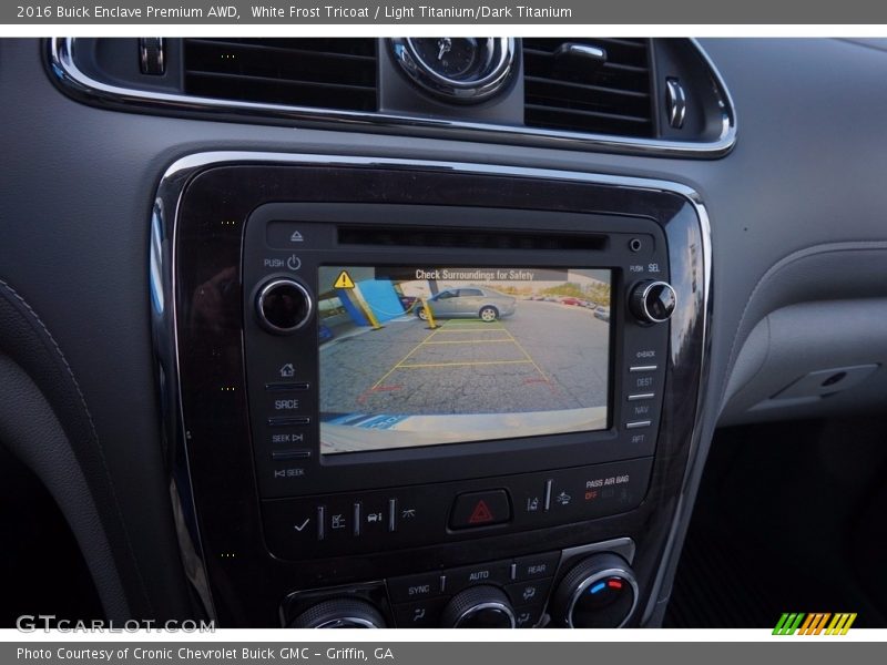 White Frost Tricoat / Light Titanium/Dark Titanium 2016 Buick Enclave Premium AWD