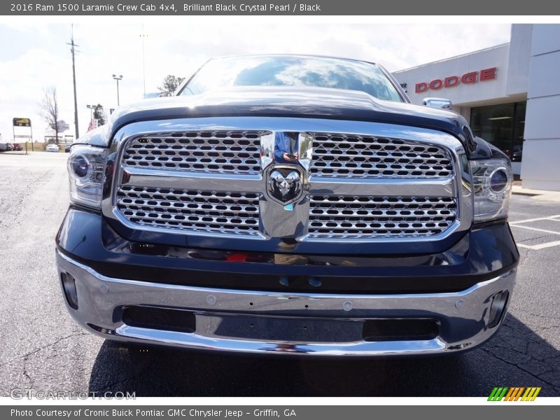 Brilliant Black Crystal Pearl / Black 2016 Ram 1500 Laramie Crew Cab 4x4