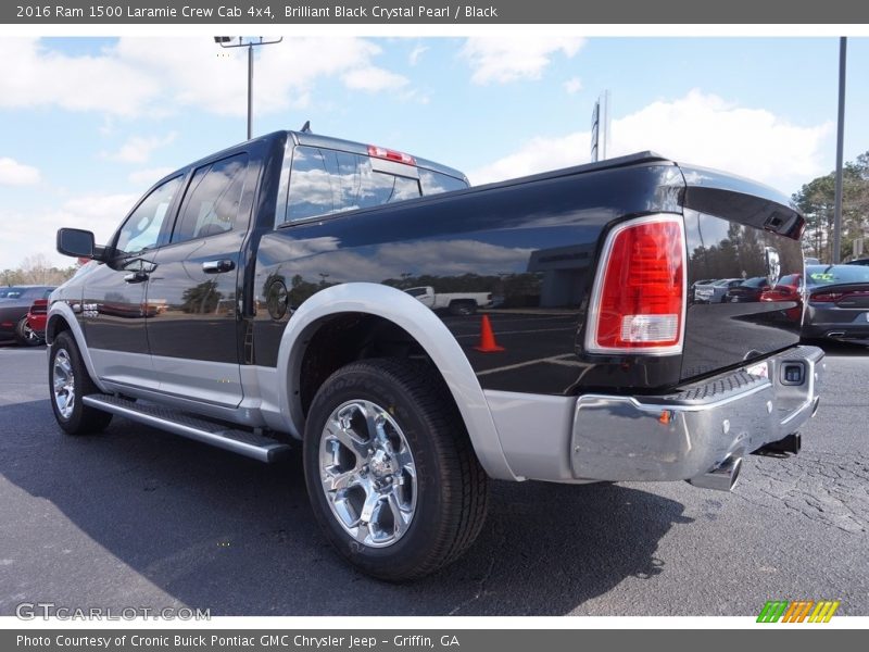 Brilliant Black Crystal Pearl / Black 2016 Ram 1500 Laramie Crew Cab 4x4