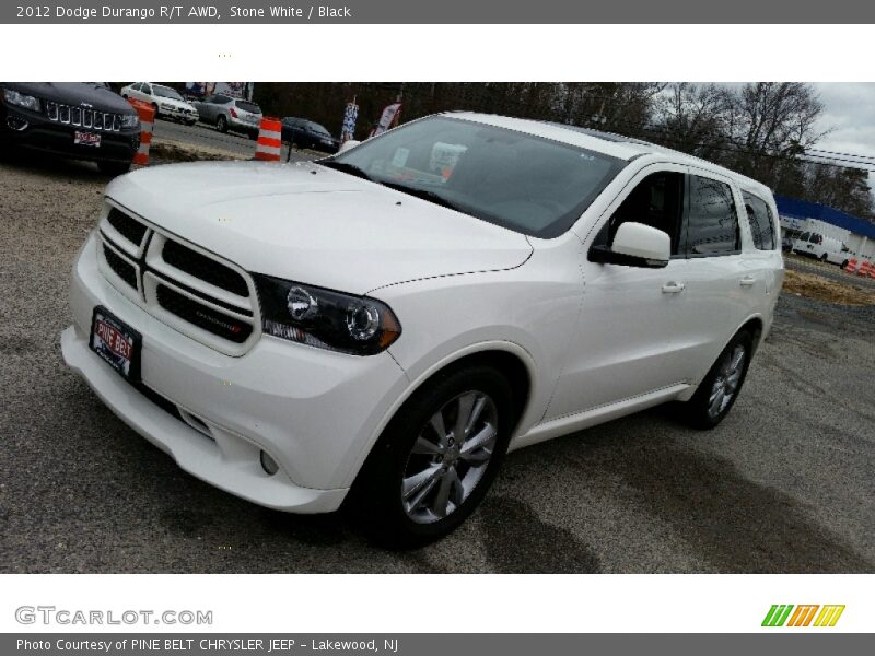 Stone White / Black 2012 Dodge Durango R/T AWD