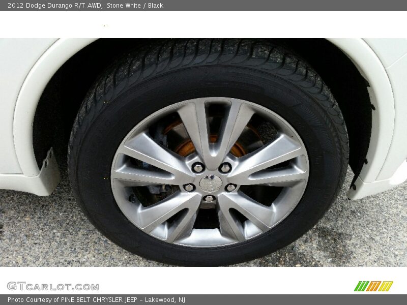 Stone White / Black 2012 Dodge Durango R/T AWD