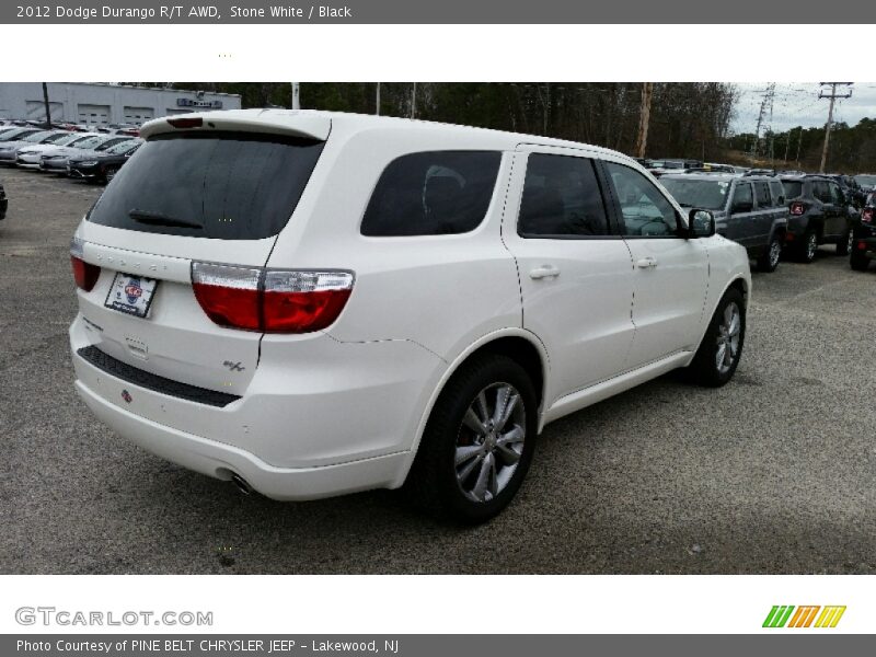 Stone White / Black 2012 Dodge Durango R/T AWD