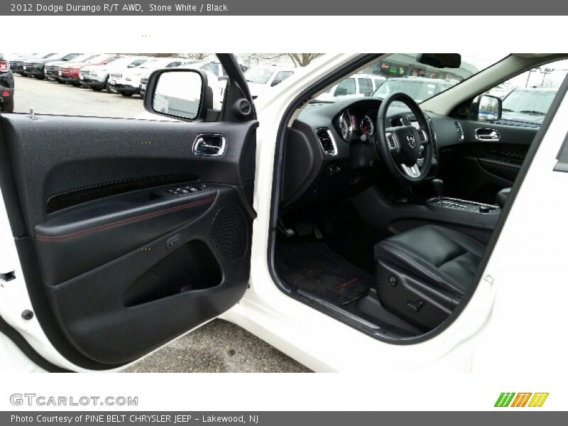 Stone White / Black 2012 Dodge Durango R/T AWD