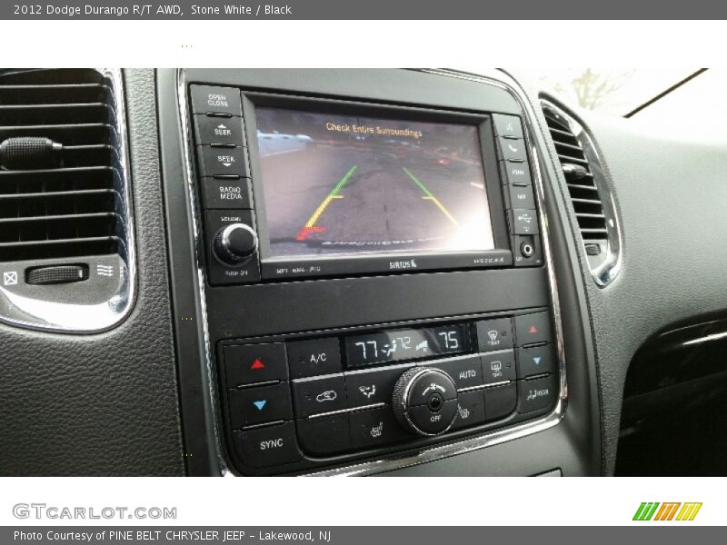 Stone White / Black 2012 Dodge Durango R/T AWD