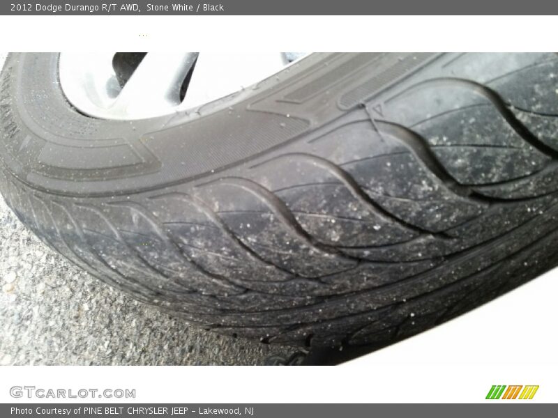 Stone White / Black 2012 Dodge Durango R/T AWD