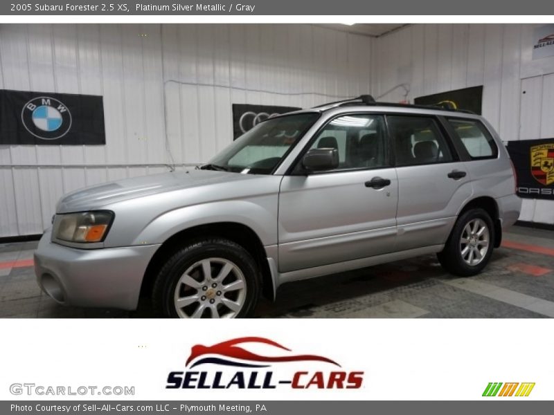 Platinum Silver Metallic / Gray 2005 Subaru Forester 2.5 XS