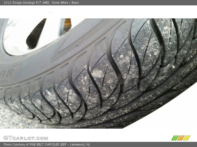 Stone White / Black 2012 Dodge Durango R/T AWD