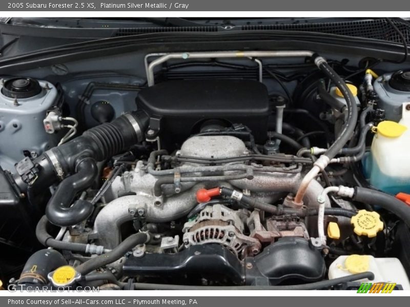 Platinum Silver Metallic / Gray 2005 Subaru Forester 2.5 XS