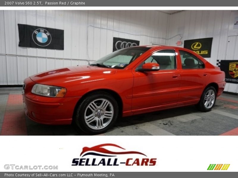 Passion Red / Graphite 2007 Volvo S60 2.5T