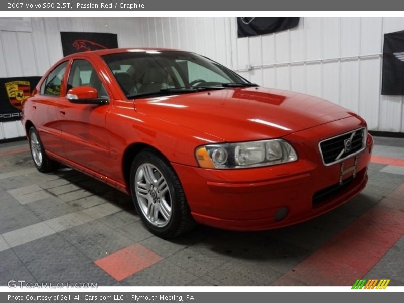 Passion Red / Graphite 2007 Volvo S60 2.5T