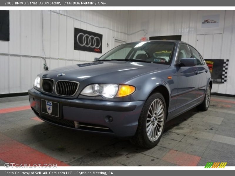 Steel Blue Metallic / Grey 2003 BMW 3 Series 330xi Sedan