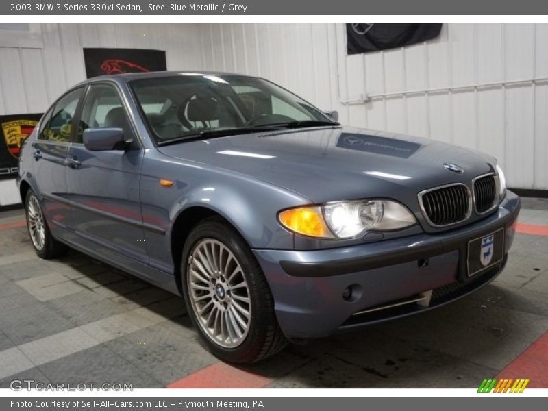 Steel Blue Metallic / Grey 2003 BMW 3 Series 330xi Sedan